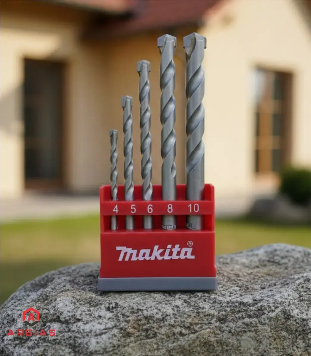 JOGO BROCA WIDIA CONCRETO 5 Pecas 4a10mm - MAKITA D03894