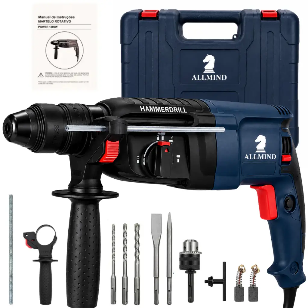 Parafusadeira furadeira elétrica 1200W furadeira de impacto martelete rompedor bosch 220V Original